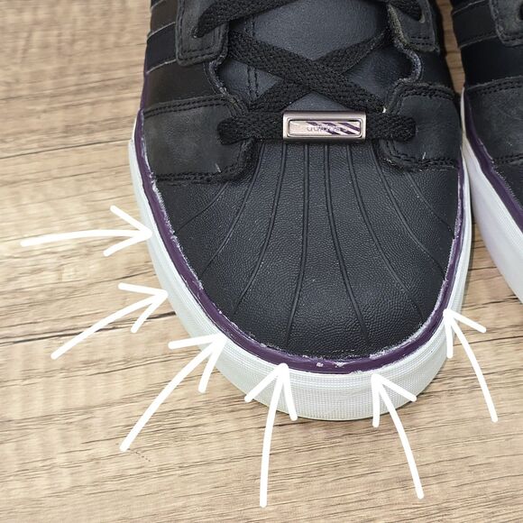 David Beckham x adidas Neo Black Men's Size 11 Black Leather Shoes (G30509) READ - Picture 4 of 12